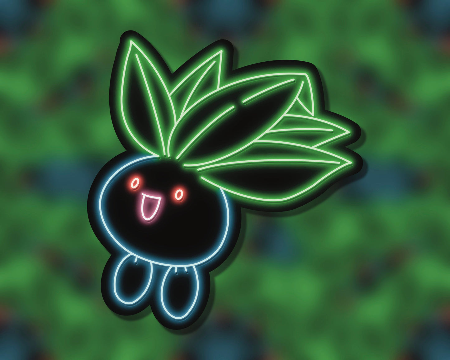 Neon Oddish | Pokemon Stickers