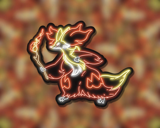 Neon Delphox | Pokemon Stickers