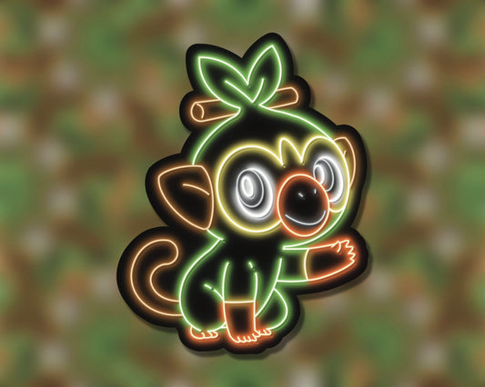 Neon Grookey | Pokemon Stickers