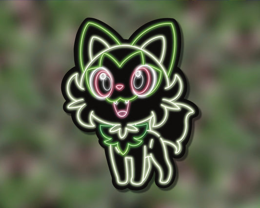 Neon Sprigatito | Pokemon Stickers