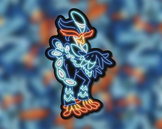 Neon Quaquaval | Pokemon Stickers