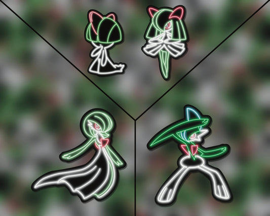 Neon Ralts Evolution Pack | Pokemon Stickers