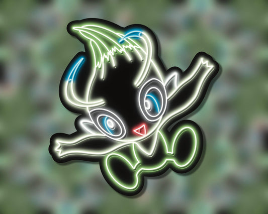 Neon Celebi | Pokemon Stickers