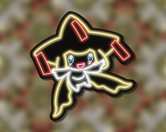 Neon Shiny Jirachi | Pokemon Stickers