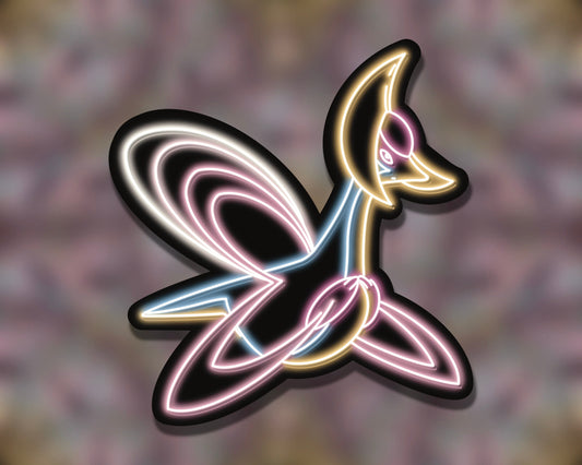 Neon Cresselia | Pokemon Stickers