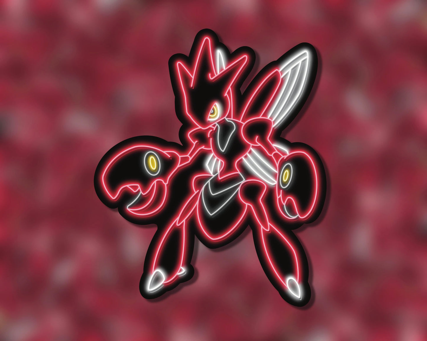 Neon Scizor | Pokemon Stickers